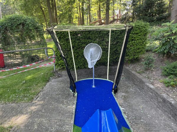 Midgetgolfkunstgras blauw sfeerafbeelding