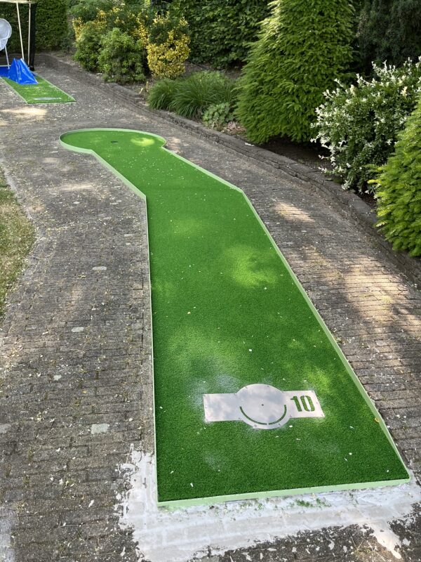 Midgetgolfkunstgras groen sfeerafbeelding