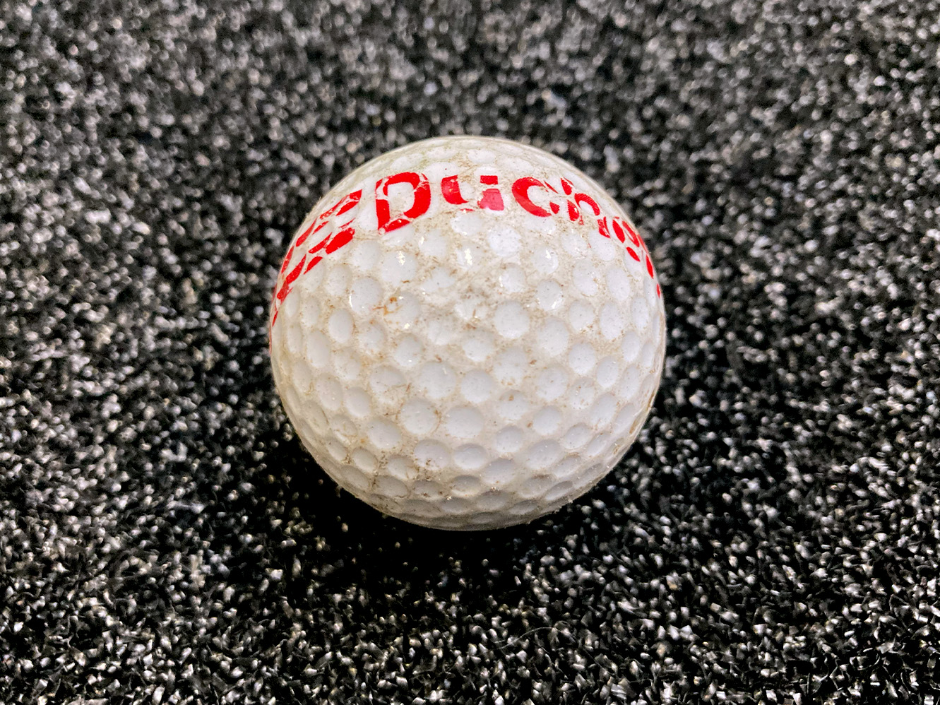 gebruikte golfbal detail